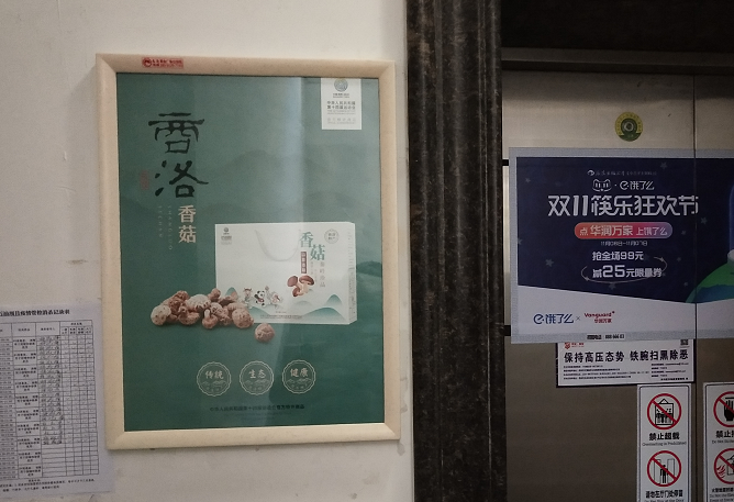 电梯广告-商洛香菇