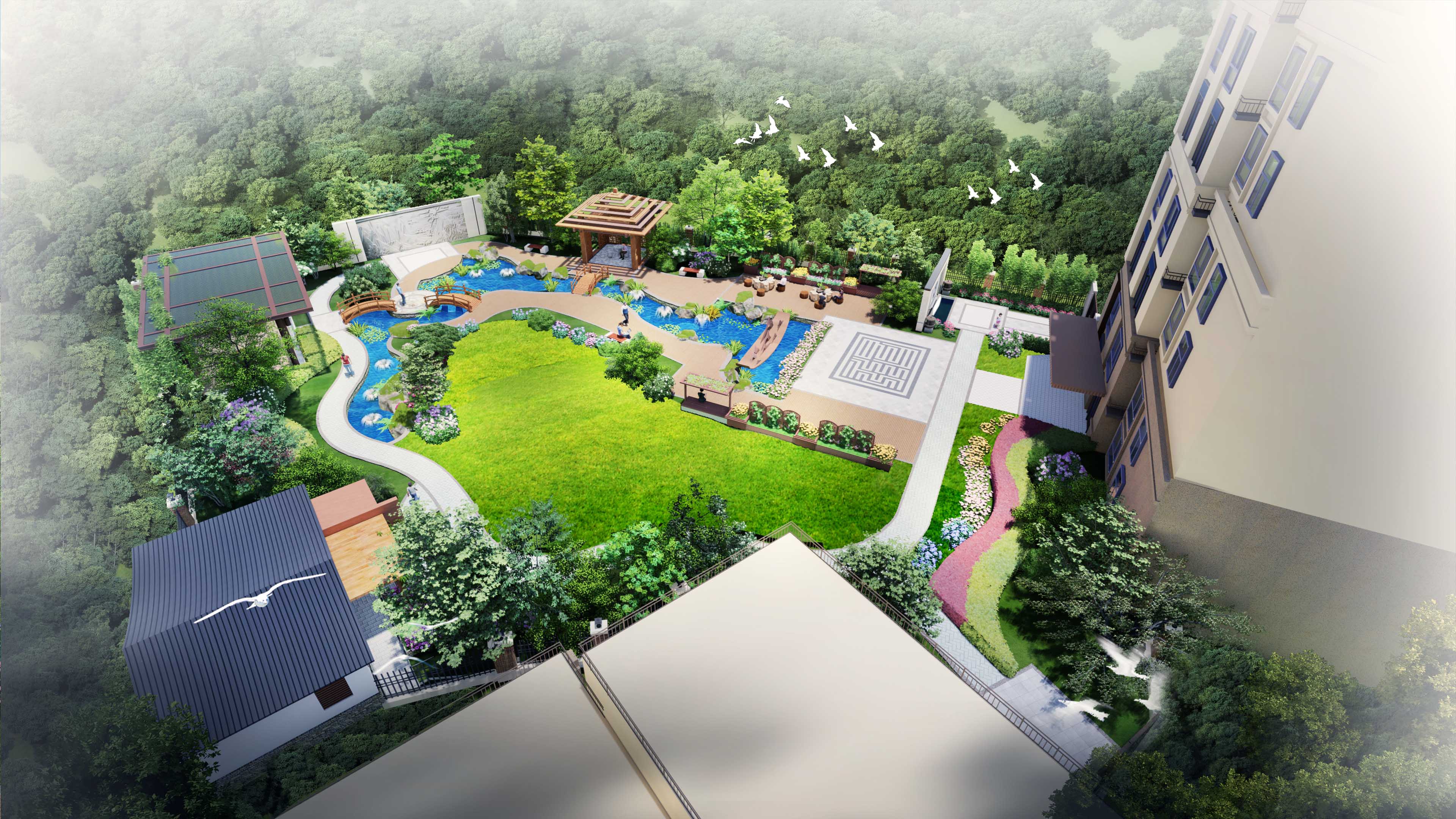 甘肃爱婉亭园林景观工程有限公司针对兰州厂区景观设计的规划建议