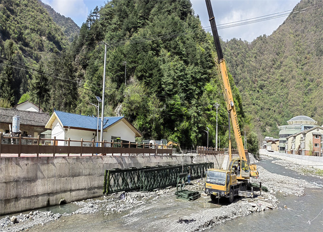 先通路桥：绵阳平武白马藏族乡四川贝雷桥项目案例