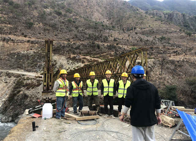 四川贝雷桥：木里水洛河项目