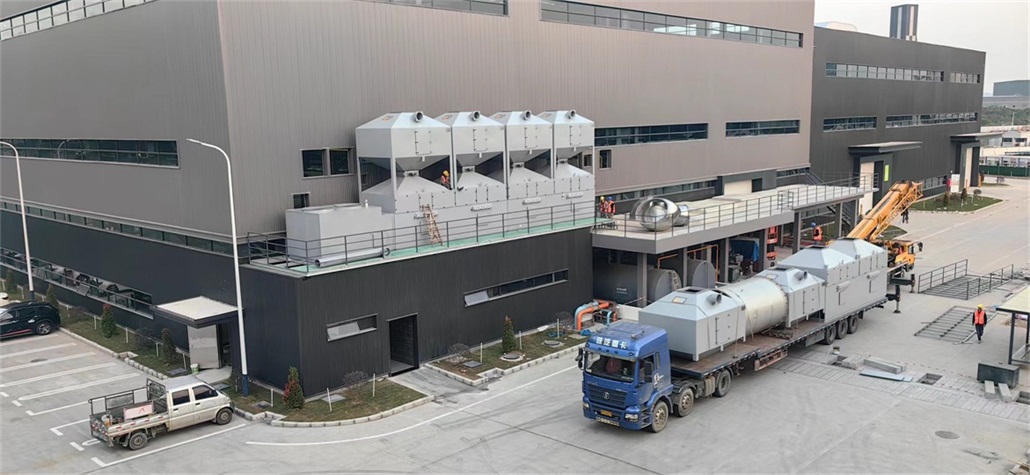 广东佛山大型注塑机制造厂废气处理案例