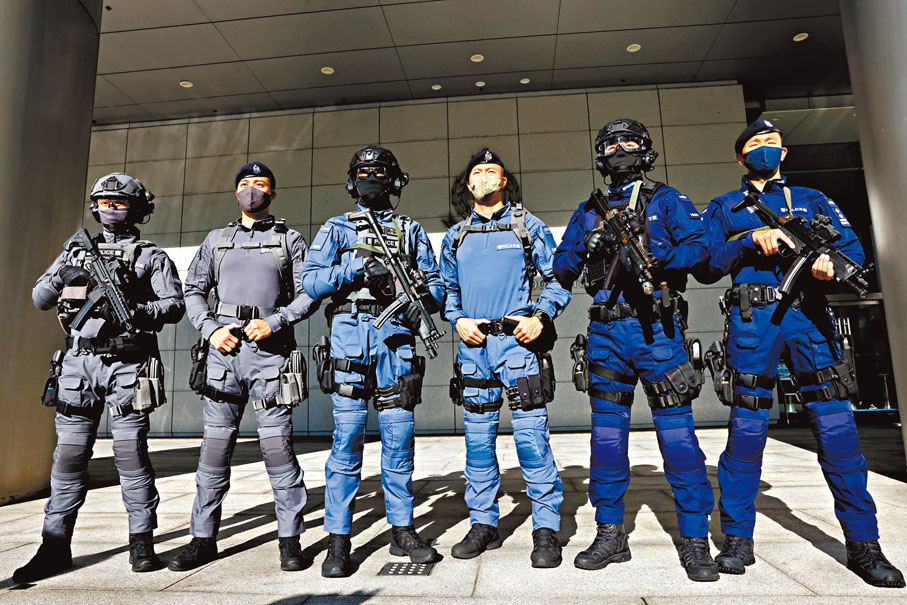 港媒：香港三支“反恐部队”七一将换新装，以不同颜色区分警种