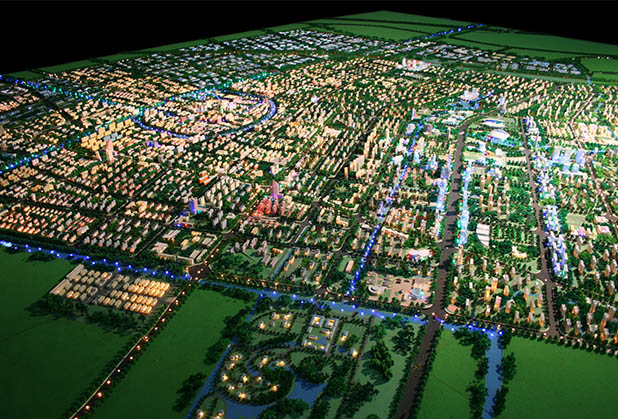 成都城市規劃模型