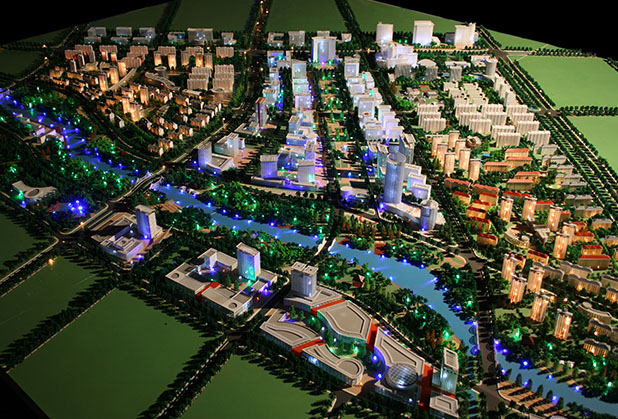 成都城市整體規劃模型