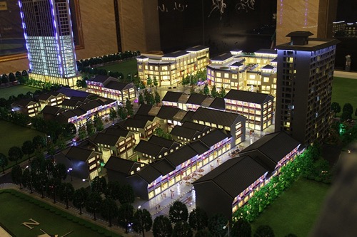 四川商业建筑模型
