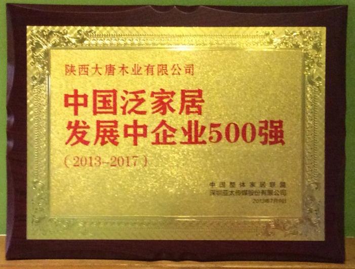 陕西大唐木业有限公司荣誉资质