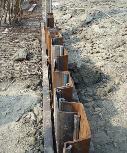 四川钢板桩施工的封底混凝土及承台墩身施工