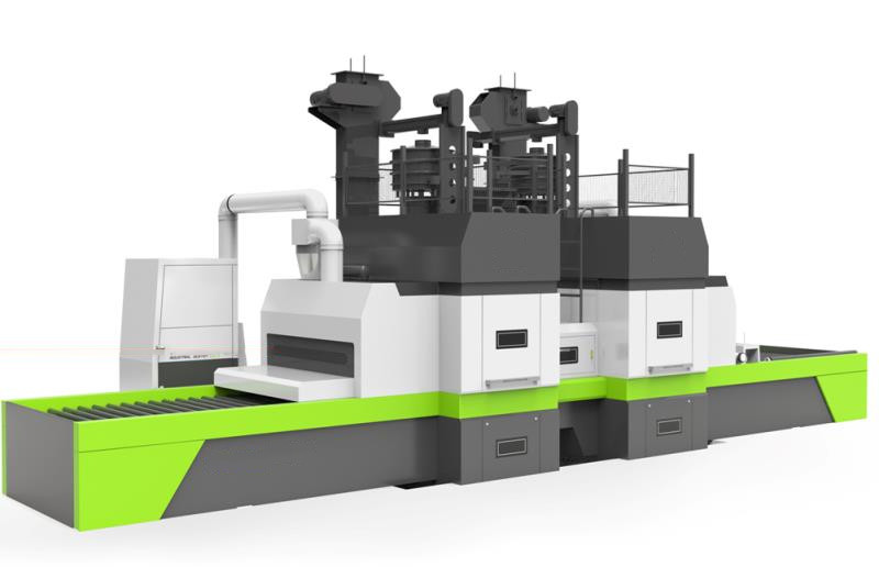 广东不锈钢板双面自动喷砂机4