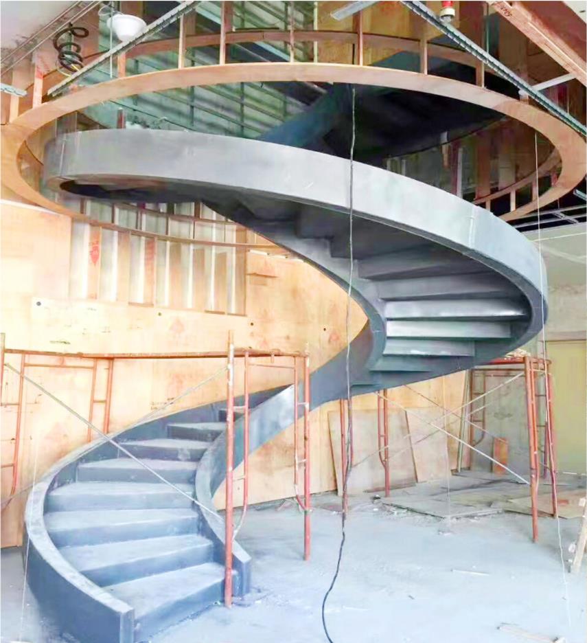 咸阳室內弧形旋转楼梯设计