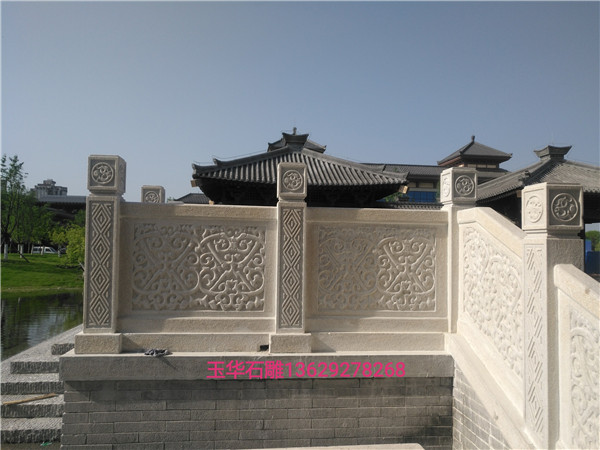 天汉文化公园石栏杆安装施工