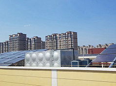 河南学校太阳能空气能混合制热节能热水系统