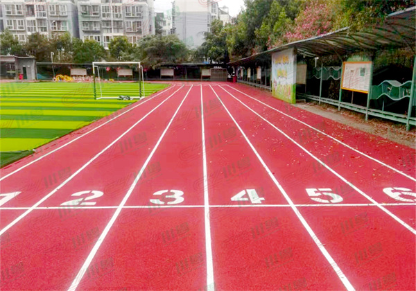 雙流迎春小學透氣型塑膠跑道項目