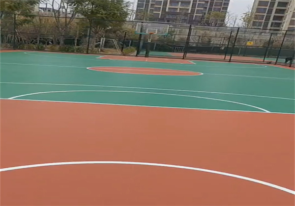 简阳市某学校硅PU球场项目
