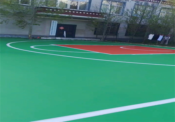西藏某硅PU篮球场项目