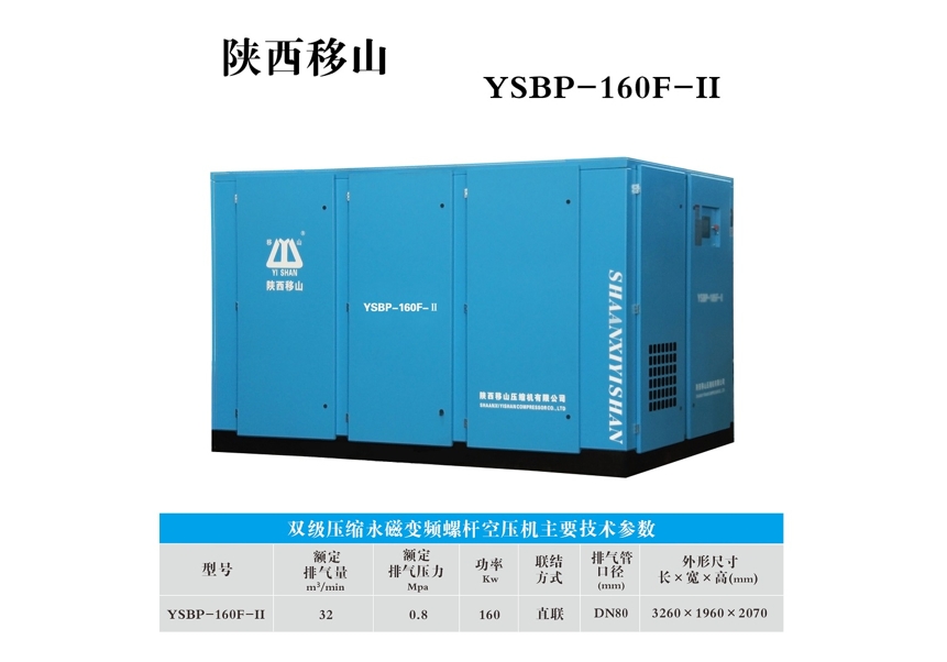 山西双级压缩永磁变频螺杆空压机YSBP-160F-II