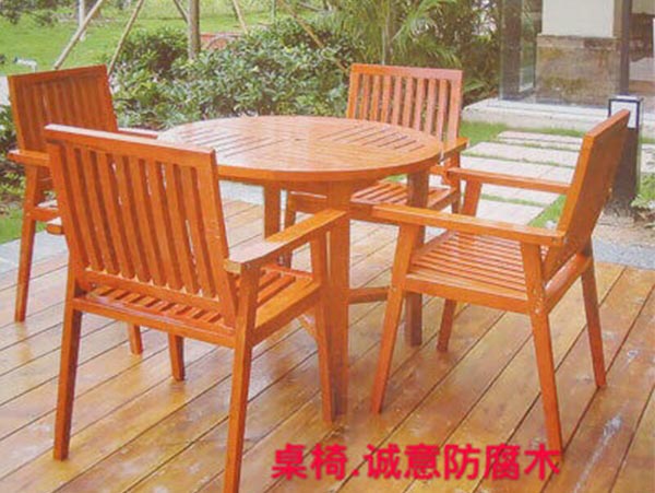 西安防腐木桌椅