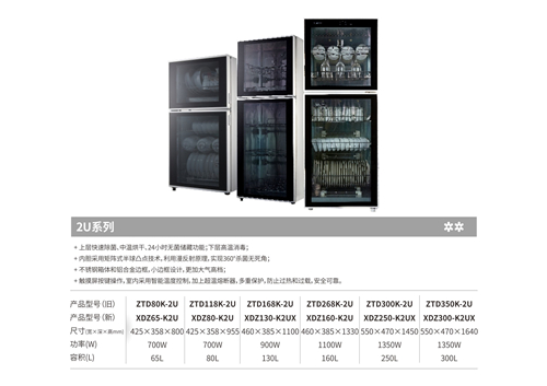 贵州消毒柜系列-立式消毒柜K2U系列