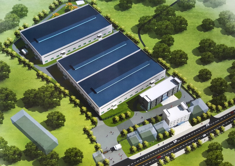 四川省万马机械制造有限公司工厂俯视图