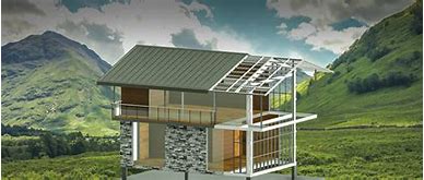 黄冈地中海风格二层别墅自建房度假村设计效果图