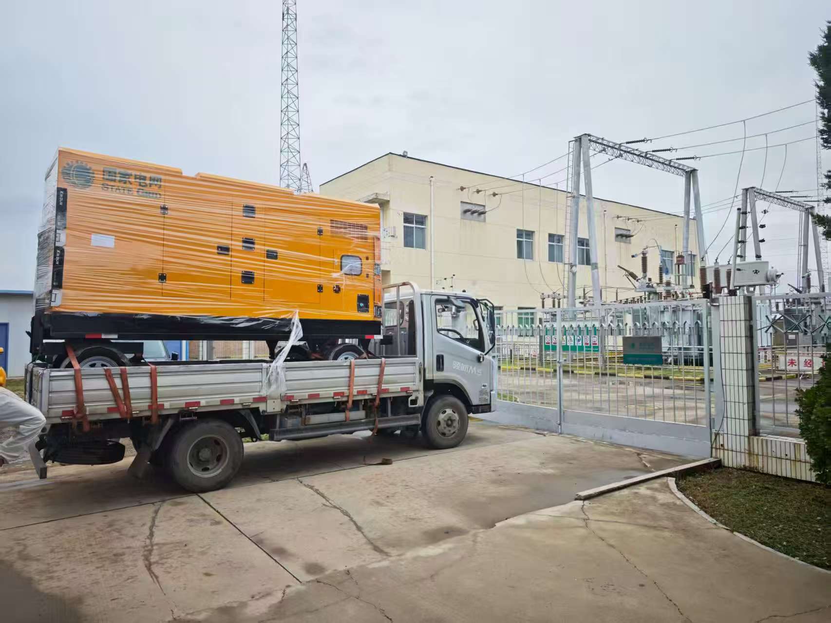 为陕西省电网系统提供一批玉柴潍柴静音发电机组