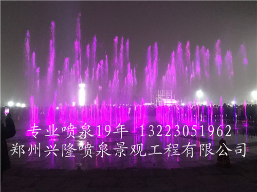 上蔡县市民广场喷泉案例实景