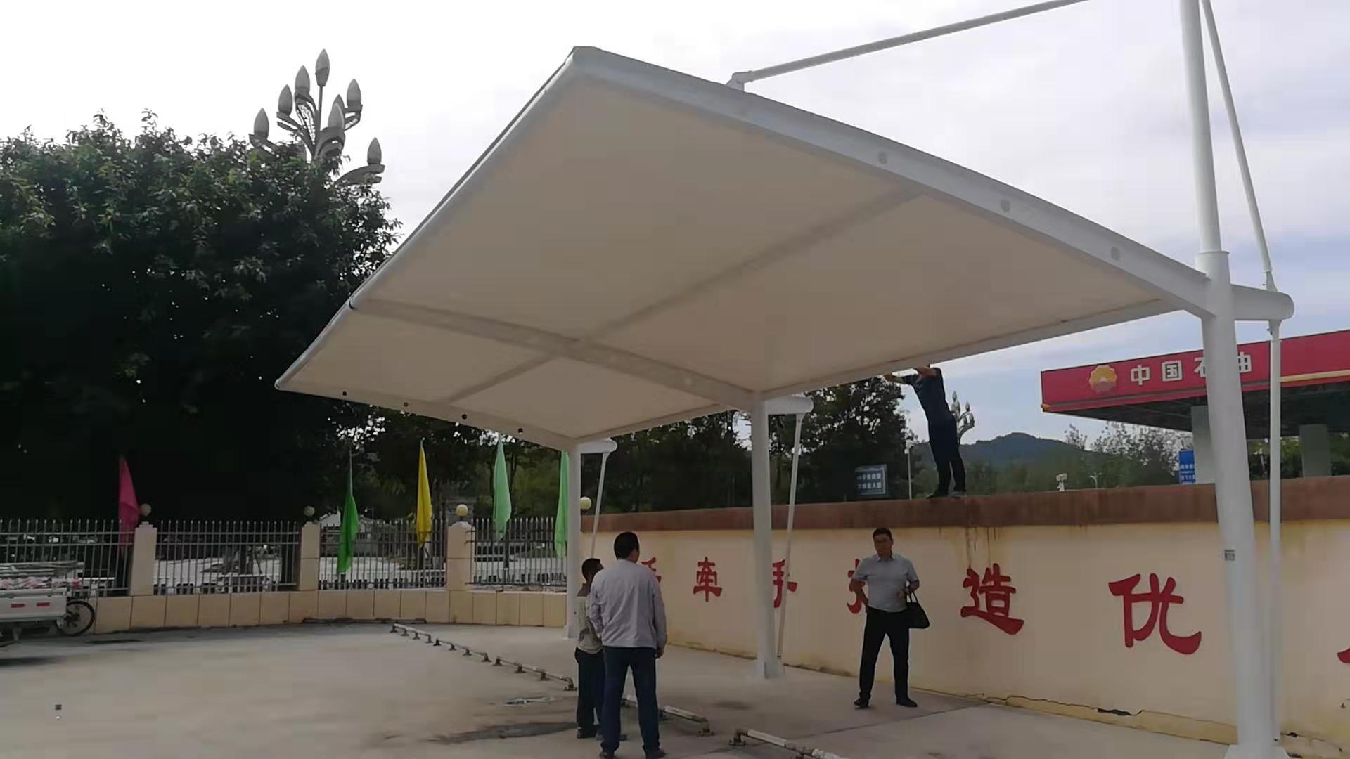 阆中公交车站膜结构停车棚