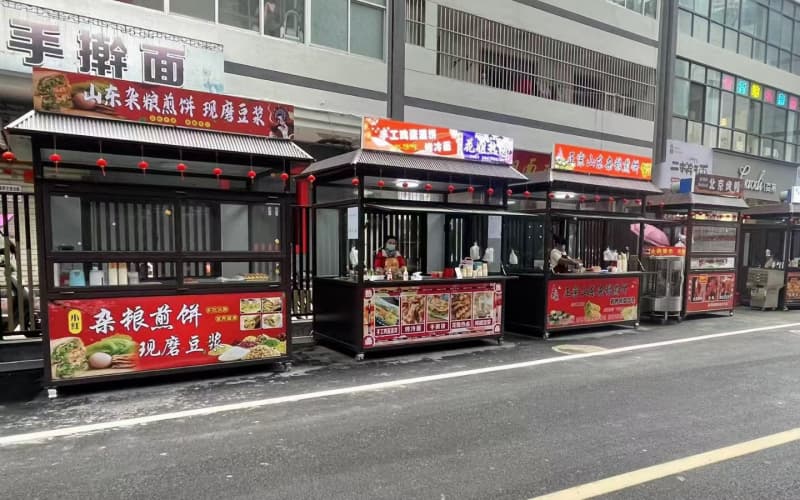 西安市碑林区移动售货亭20台竣工交付