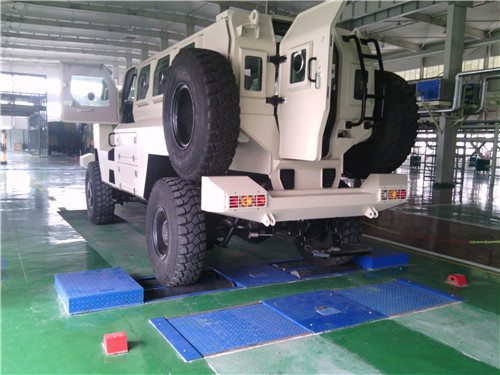 重慶某軍工廠膠輪坦克車輛檢測系統