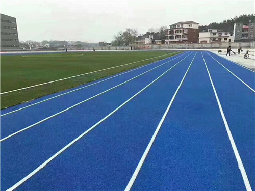 河南塑胶跑道厂家与赤壁中小学实践基地透气型跑道成功案例