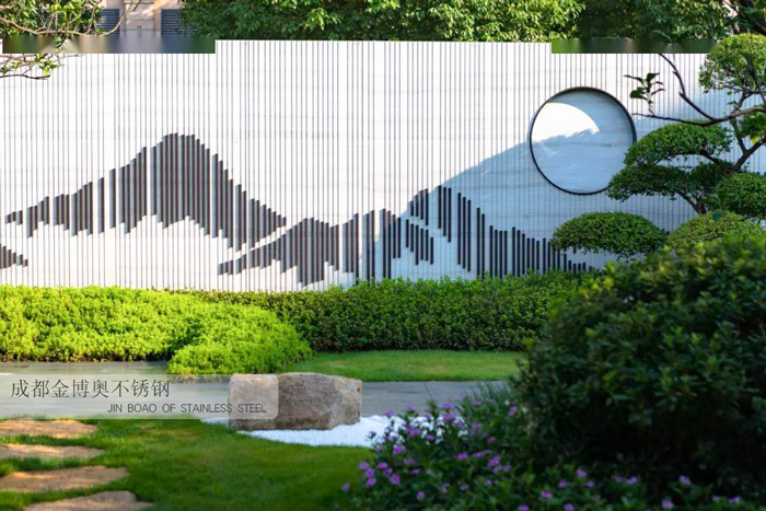 户外景墙雕塑设计定制-金博奥不锈钢公司