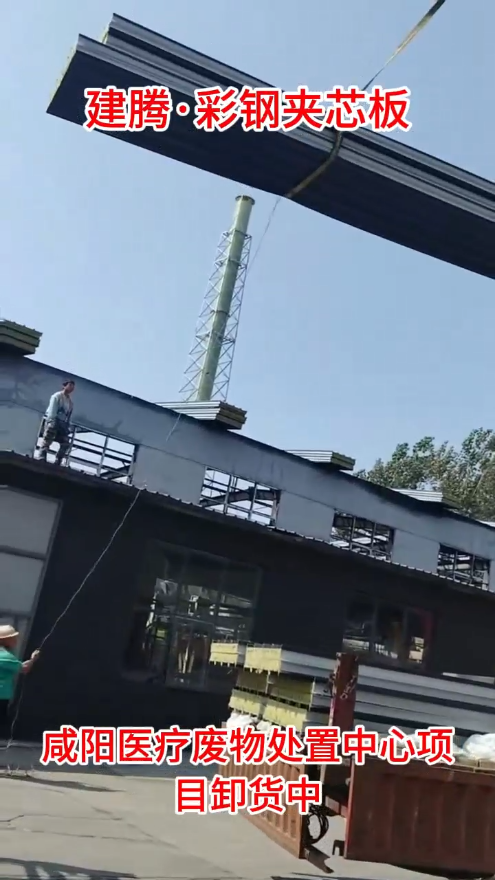 咸陽醫(yī)療廢物處置中心項目卸貨中