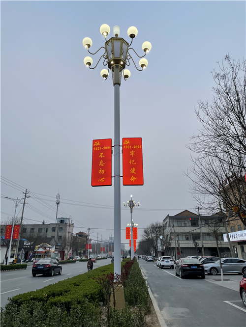 山西省运城市芮城县城11米中华灯销售施工案例