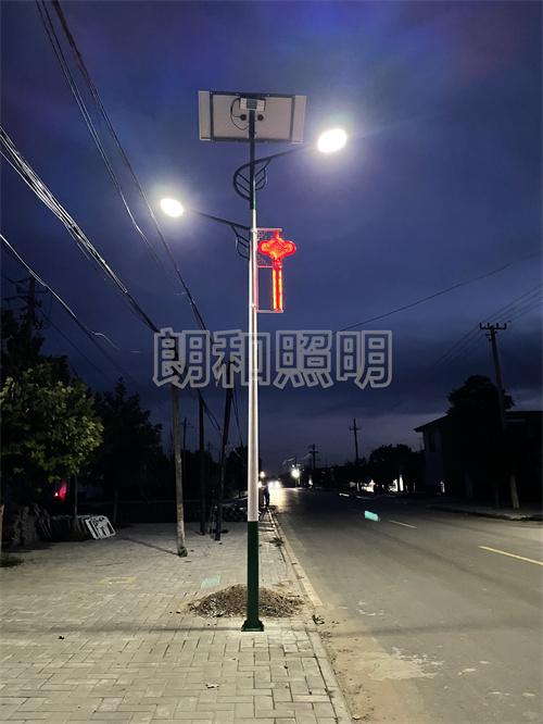 甘肃省庆阳市西峰区显胜乡街道太阳能路灯亮化工程