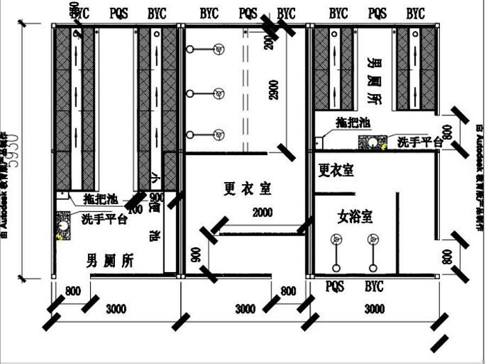 生活区三联通厕所         