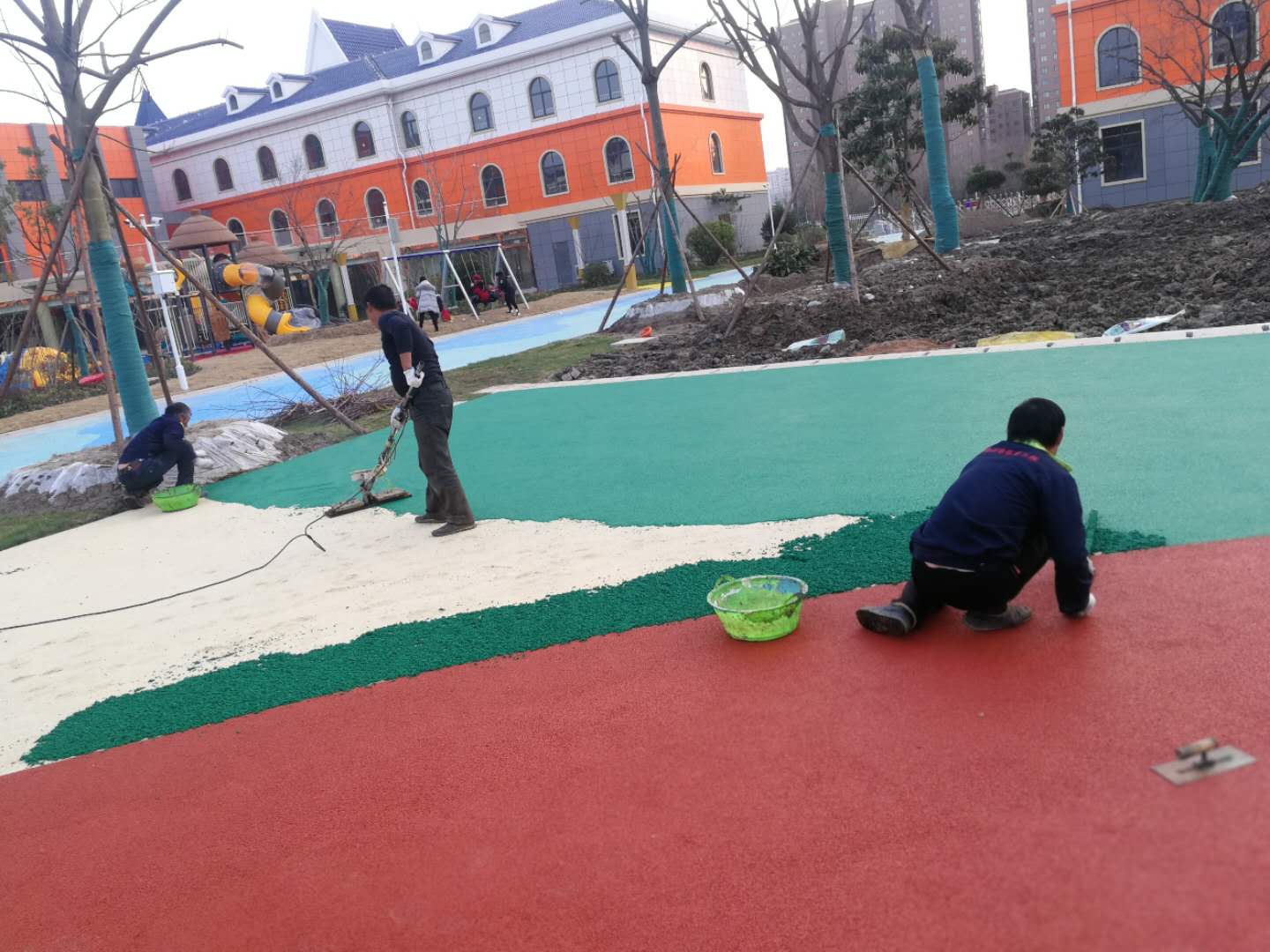 EPDM幼儿园场地施工