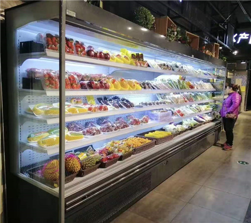 玉山老百姓超市商超冷鏈柜，餐飲菜品展示冷柜