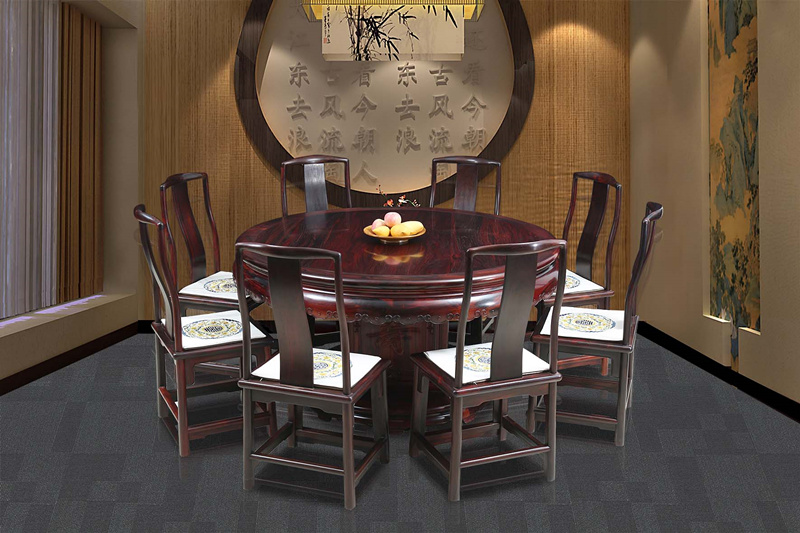 巴里黄檀圆餐桌老挝红酸枝家具