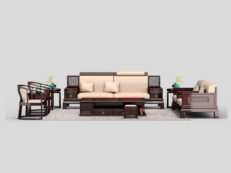 赞比亚紫檀新中式沙发工艺**性价比高