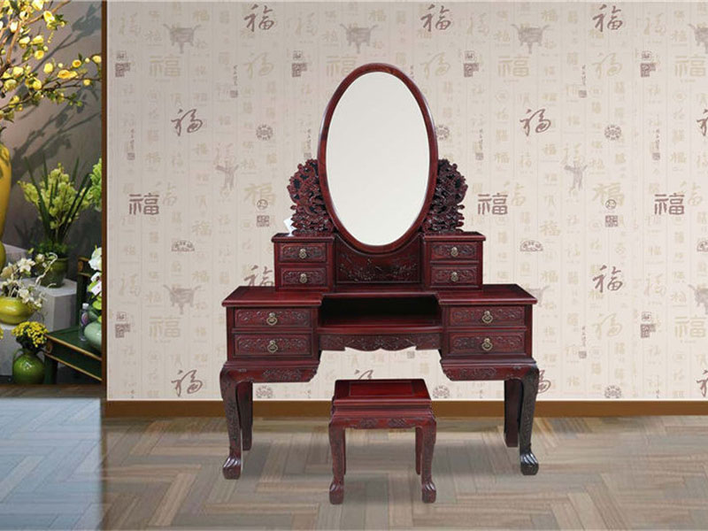 西安红酸枝家具中式梳妆台