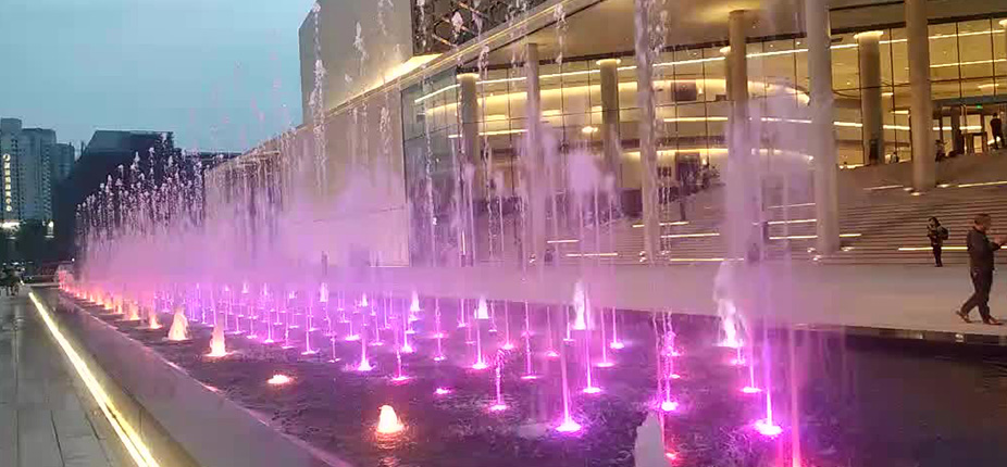 成都城市音乐厅音乐喷泉