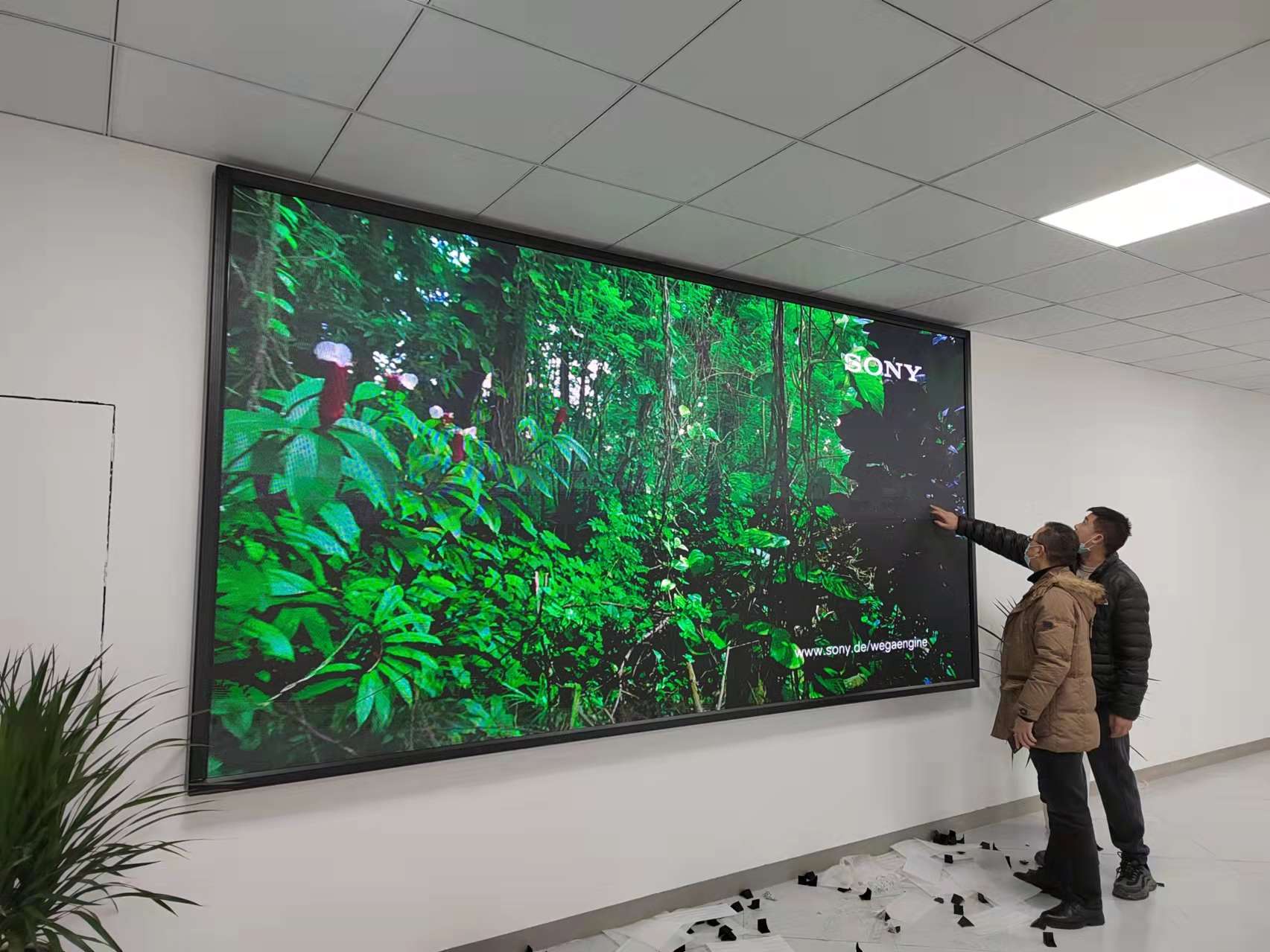 某集團公司項目部展廳p2.5LED顯示屏
