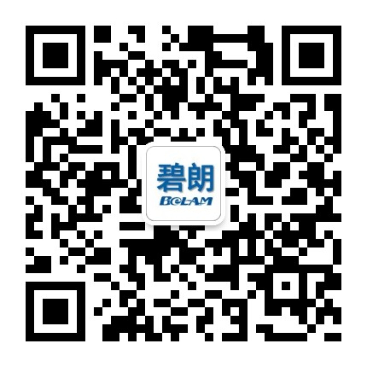 碧朗微信公众二维码