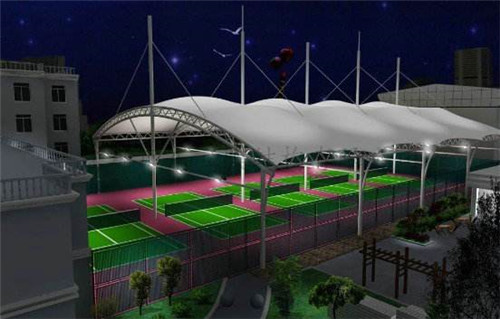 膜结构网球场设计