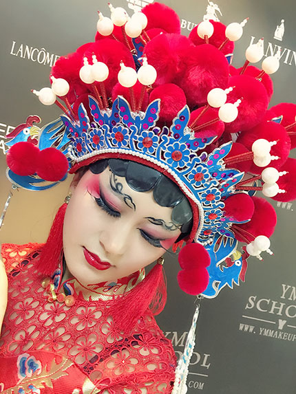 彩妆花旦造型-兰州尤美化妆培训学校