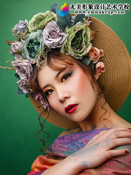 彩妆田园风格造型