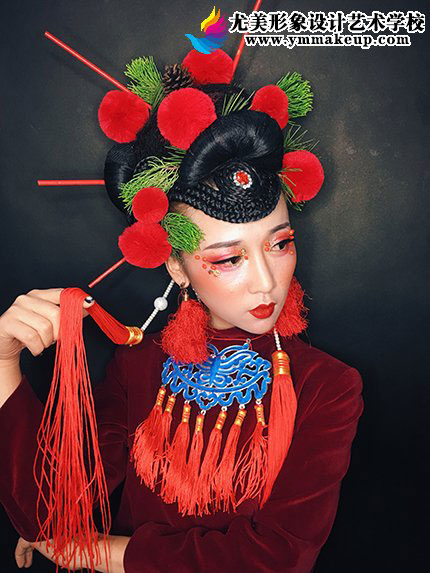 彩妆花旦戏曲造型