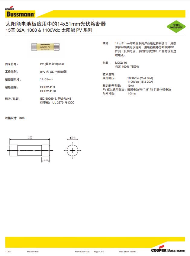 西安光伏熔断器