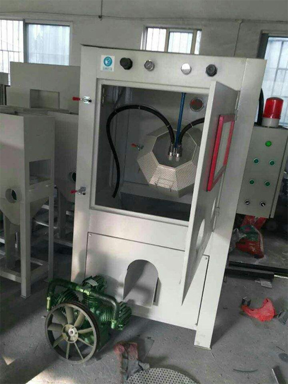 双枪滚蓝喷砂机 双枪滚蓝喷砂机