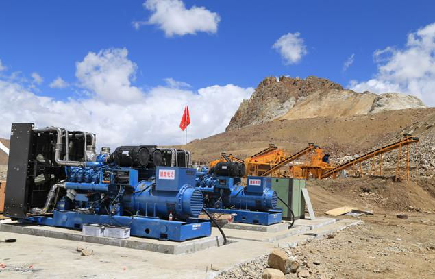 西藏1000KW2台潍柴电力原装发电机组
