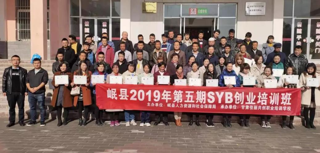 佳丽学校承办岷县2019年第五期SYB创业培训班